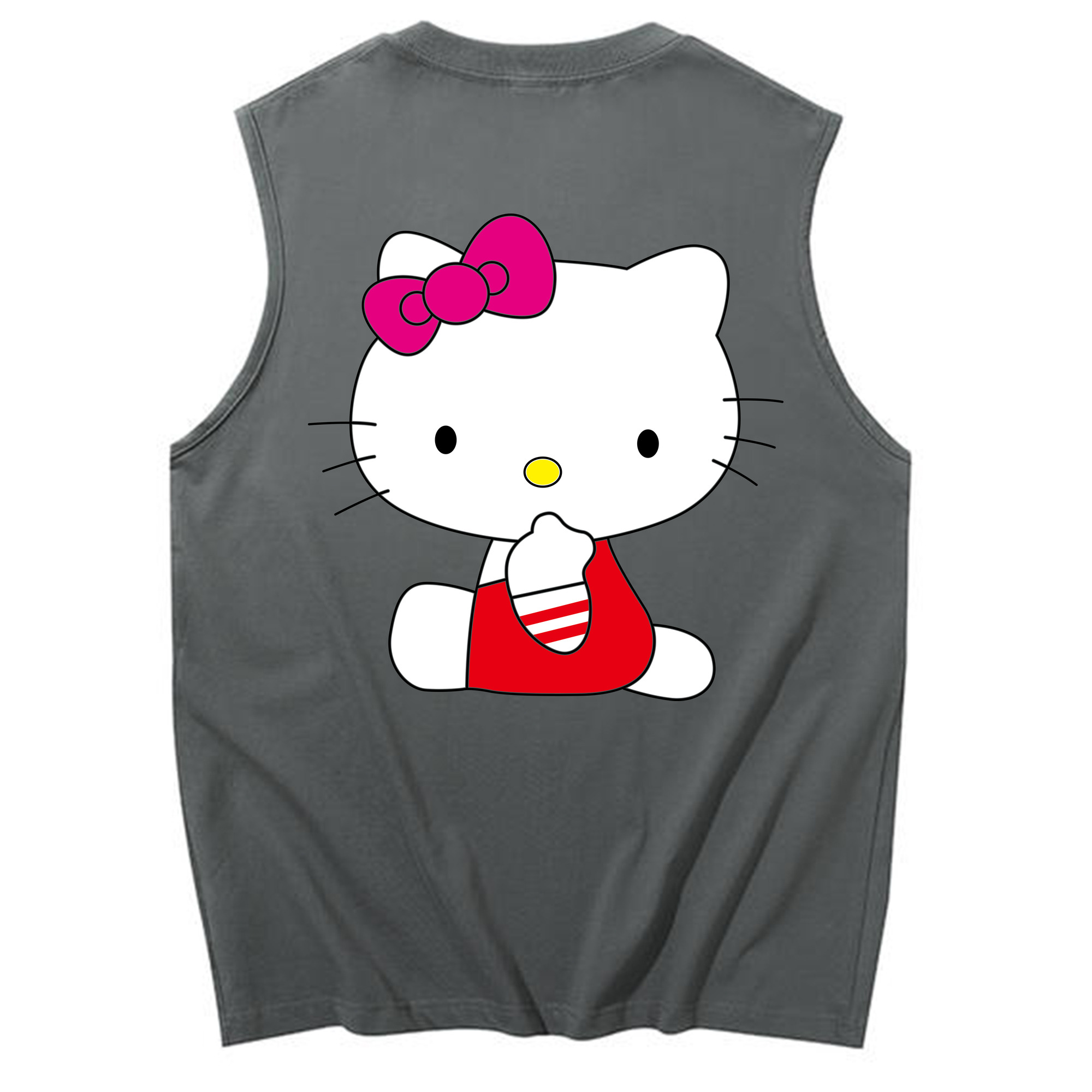 （画像用） Hello Kitty ハローキティ コットン100％タンクトップ（背面プリント）
